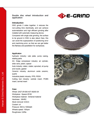 Double-Disc Grinding Wheel